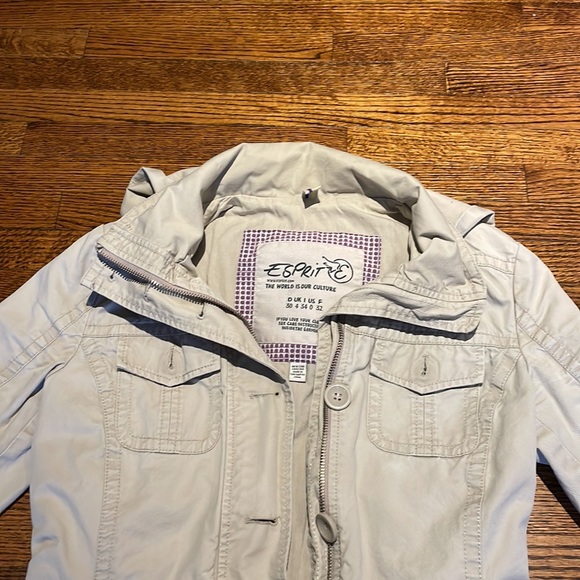 Vintage Esprit cotton fitted cargo jacket – size XS - Picture 3 of 12